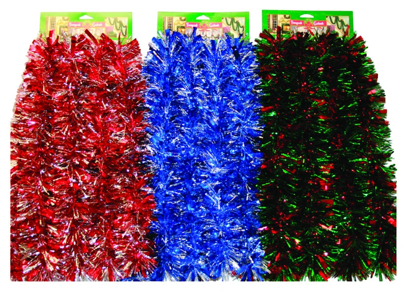 Mega Wide Cut Garland, Assorted Colors, 3 of Each, 10 Ft.