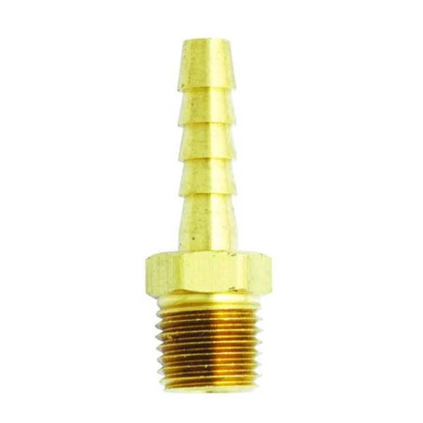 Air Compressor Hose End Fitting, Brass, 3/8 In. MNPT, 2-Pk.