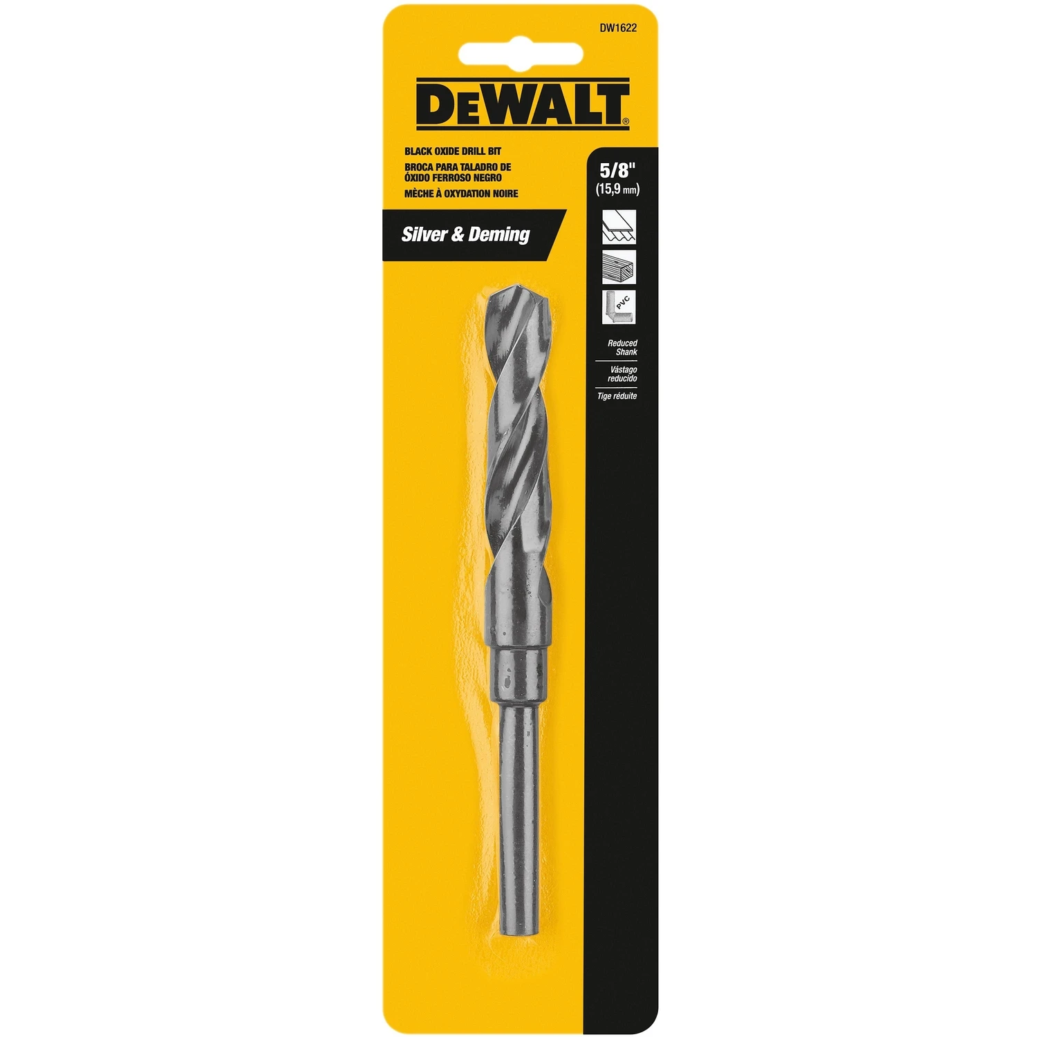 5/8 In. Black & Gold High Speed Steel Drill Bit Dw1622