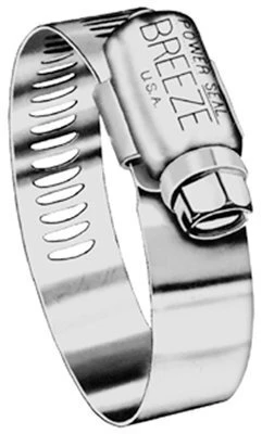 Hose Clamp, Marine Grade, Stainless Steel, 1/2 x 1-1/4 In.