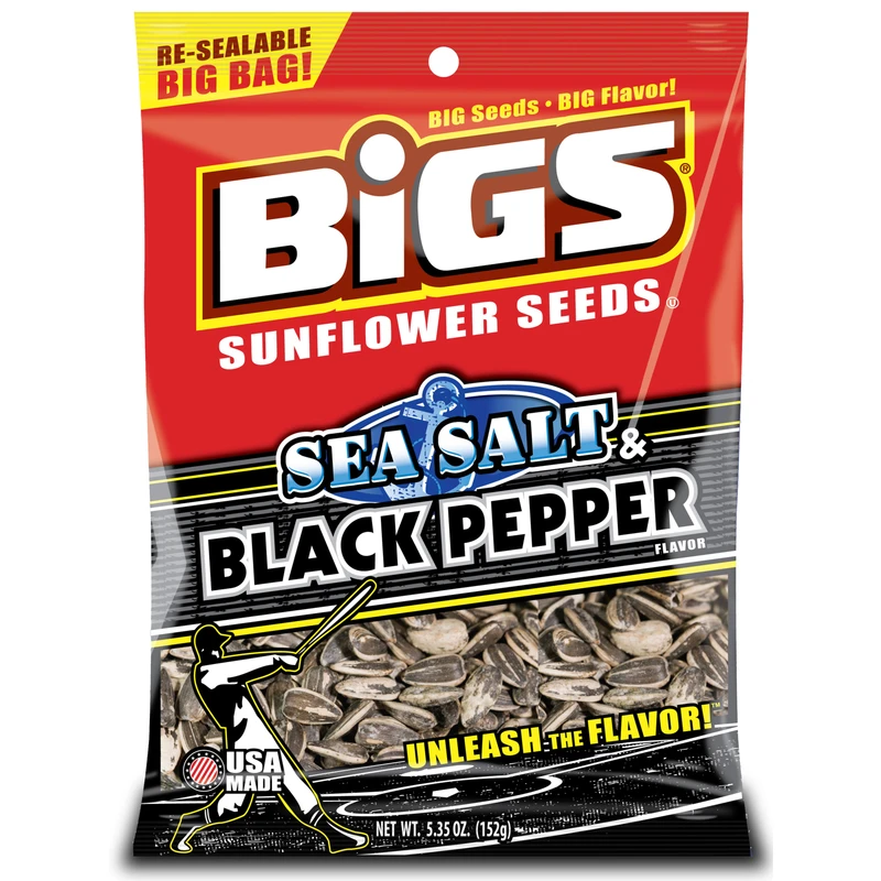 Sea Salt & Cracked Pepper Sunflower Seeds, 5.35 oz.