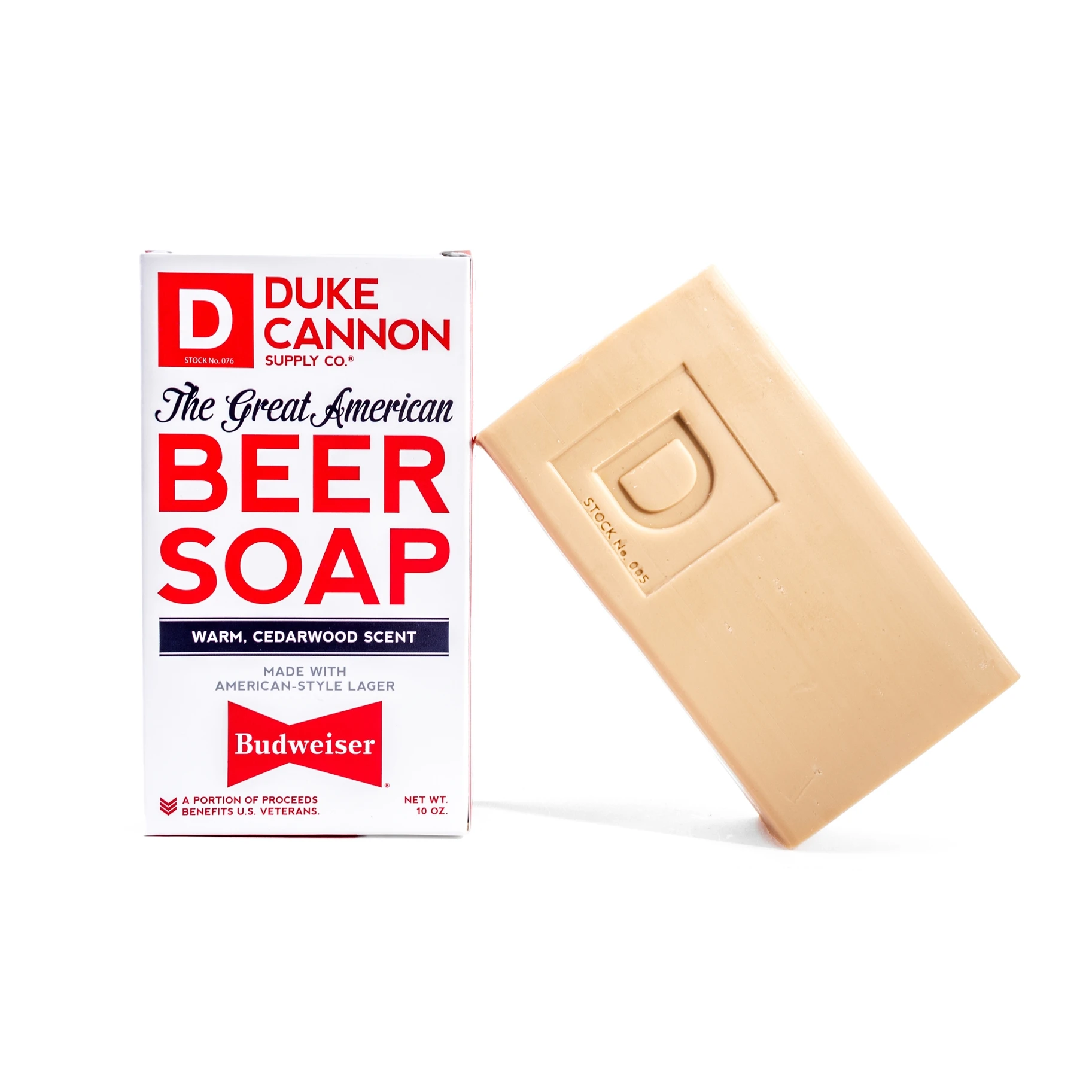 Duke Cannon Budweiser Warm Cedarwood Scent Beer Soap 10 oz 1 PK