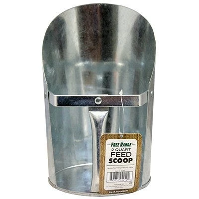 1000422 2-quart Galvanized Feed Scoop With Easy-grip Handles