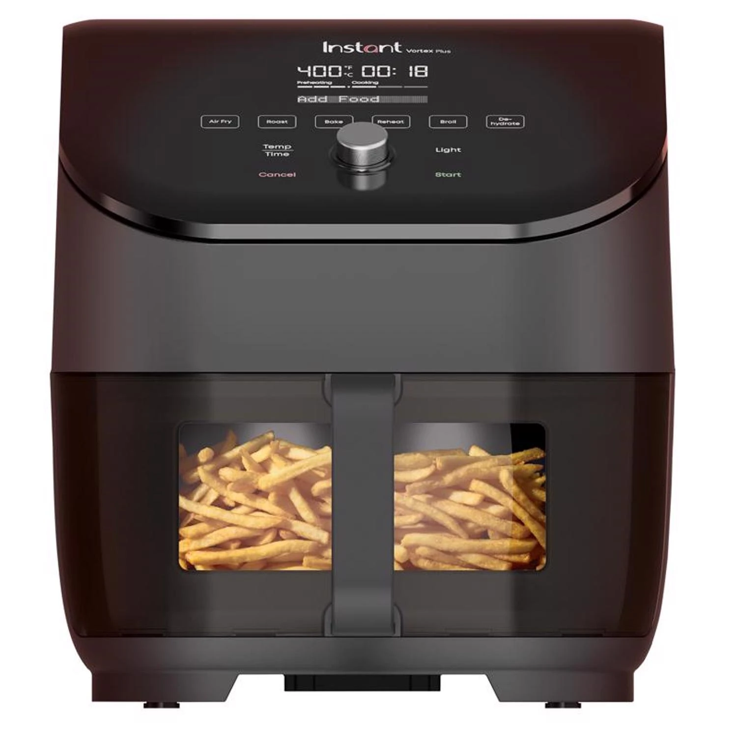 Pot Vortex Plus 6 Quart Programmable Air Fryer With Clearcook Window