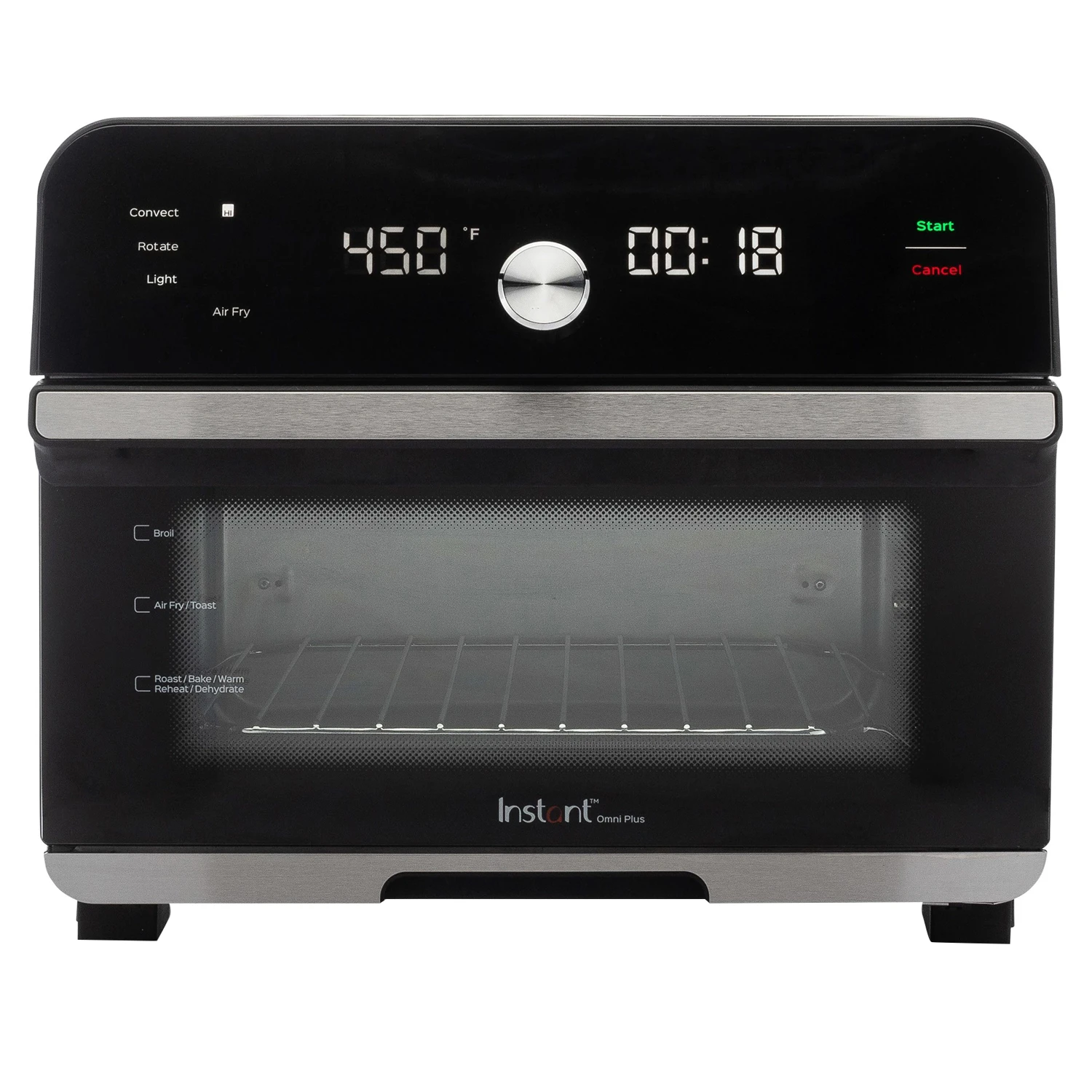 Omni Plus Stainless Steel Black/silver Toaster Oven 13.9 In. H X 15.7 In. W X 16.5 In. D
