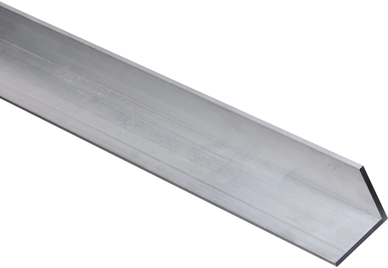 Aluminum Angle Stock N247-445, 1-1/2 In L Leg, 48 In L, 1/8 In Thick