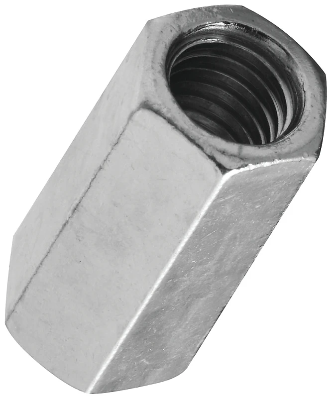 Threaded Rod Coupler Zinc Plated 5/16 Inch - 18 Thread Size