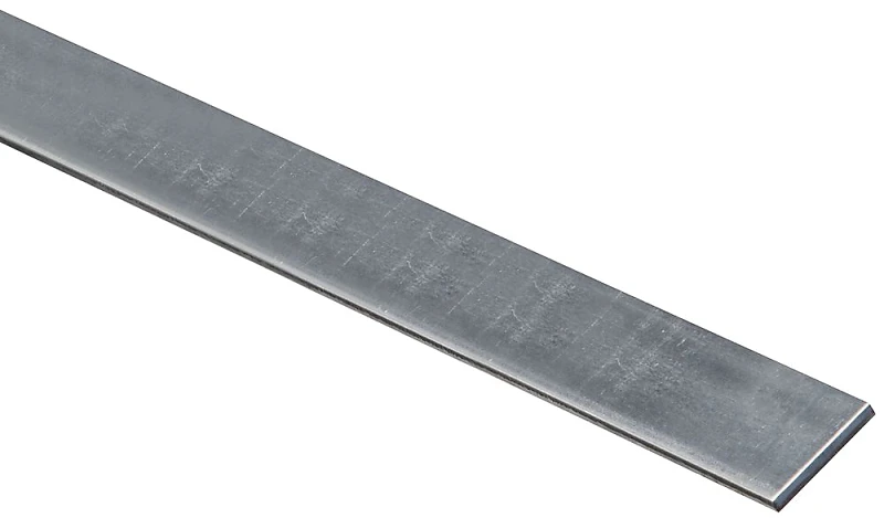 Solid Galvanized Steel Flat Bar, 1 Inch by 48 Inches, Durable Corrosion Resistant