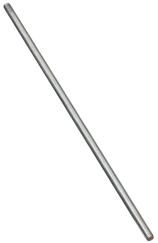 Threaded Rod, Zinc, 18 TPI, 5/16 x 24 In.