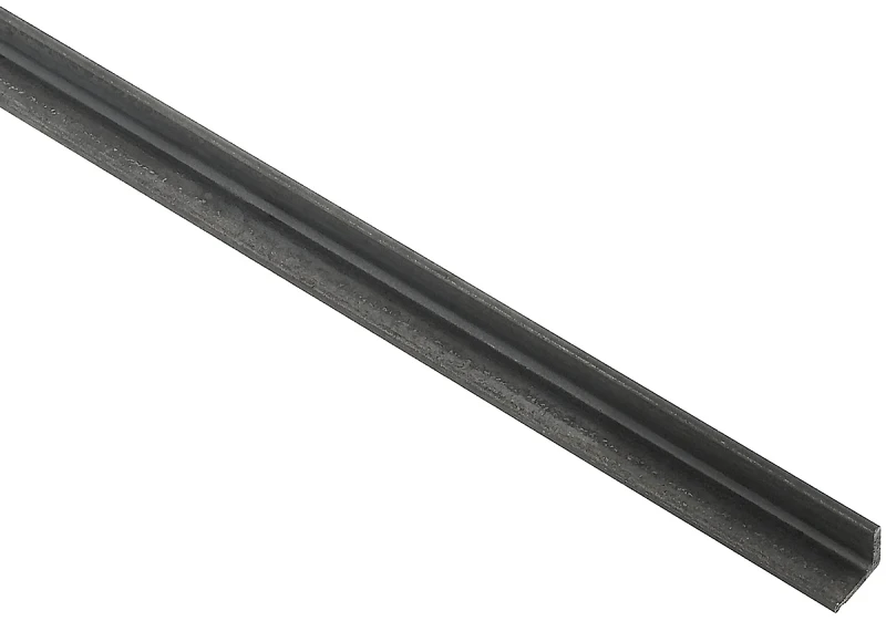 Plain Steel Solid Angle, 0.75 Inch by 48 Inch by 0.125 Inch