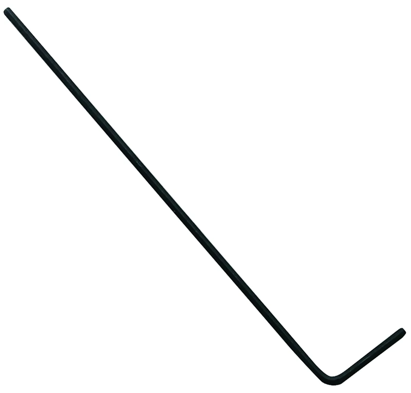 15108 Short Arm Hex Key Wrench, Sae, 1/8 In Tip, Steel, Black Oxide Finish
