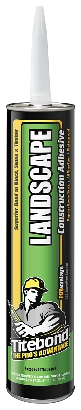 Titebond 3121 Construction Adhesive, Liquid, Beige, 10 oz, Cartridge