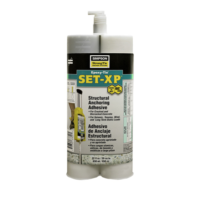 Set Xp Two Part Epoxy Concrete Anchoring Epoxy 22 Oz Cartridge