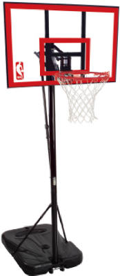 Spalding 72351 Portable Basketball System With 44-inch Polycarbonate Backboard