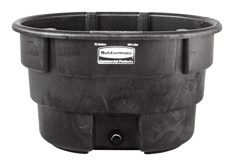 Stock Tank, Black Weather & Crack-Resistant Structural Foam Plastic, 70-Gals.