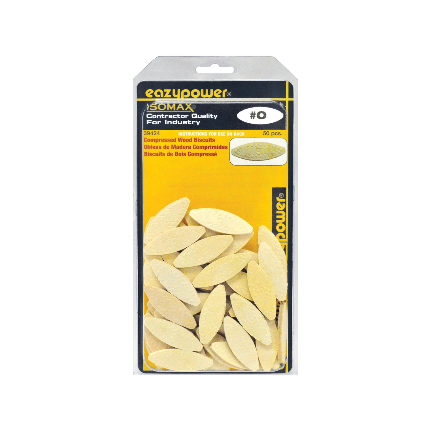 Plate Joiner Wood Biscuits, #0, 50-Pk.