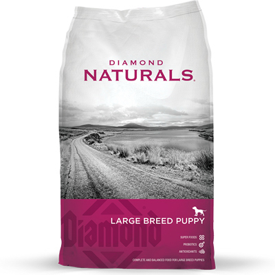 Naturals Large Breed Puppy Food, Lamb And Rice Formula, 40 Pound Bag