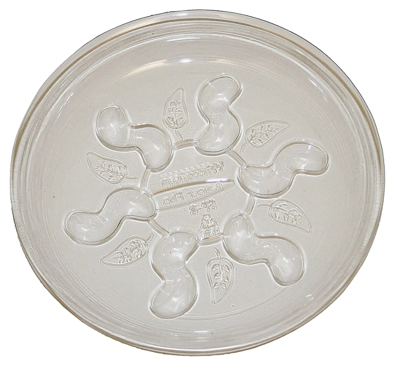 Saucer Plus Sp8vus Planter Saucer, 8 Inch Diameter, Clear Plastic