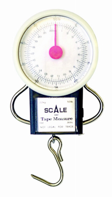 Fish Scale with Tape Measure, 50 Pound Capacity, Durable and Portable