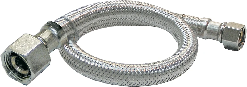 Ez Stainless Steel Sink Supply Line 3/8 In. Compression X 1/2 In. Fip 12 In.
