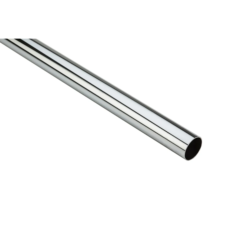 6 Ft. X 1-5/16 In. Heavy-duty Chrome Closet Rod, Model S822-095