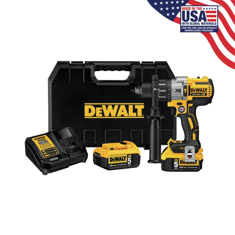 20v Max Xr Brushless 1/2 In. 3-speed Cordless Hammer Drill Kit With 2 Batteries & Charger