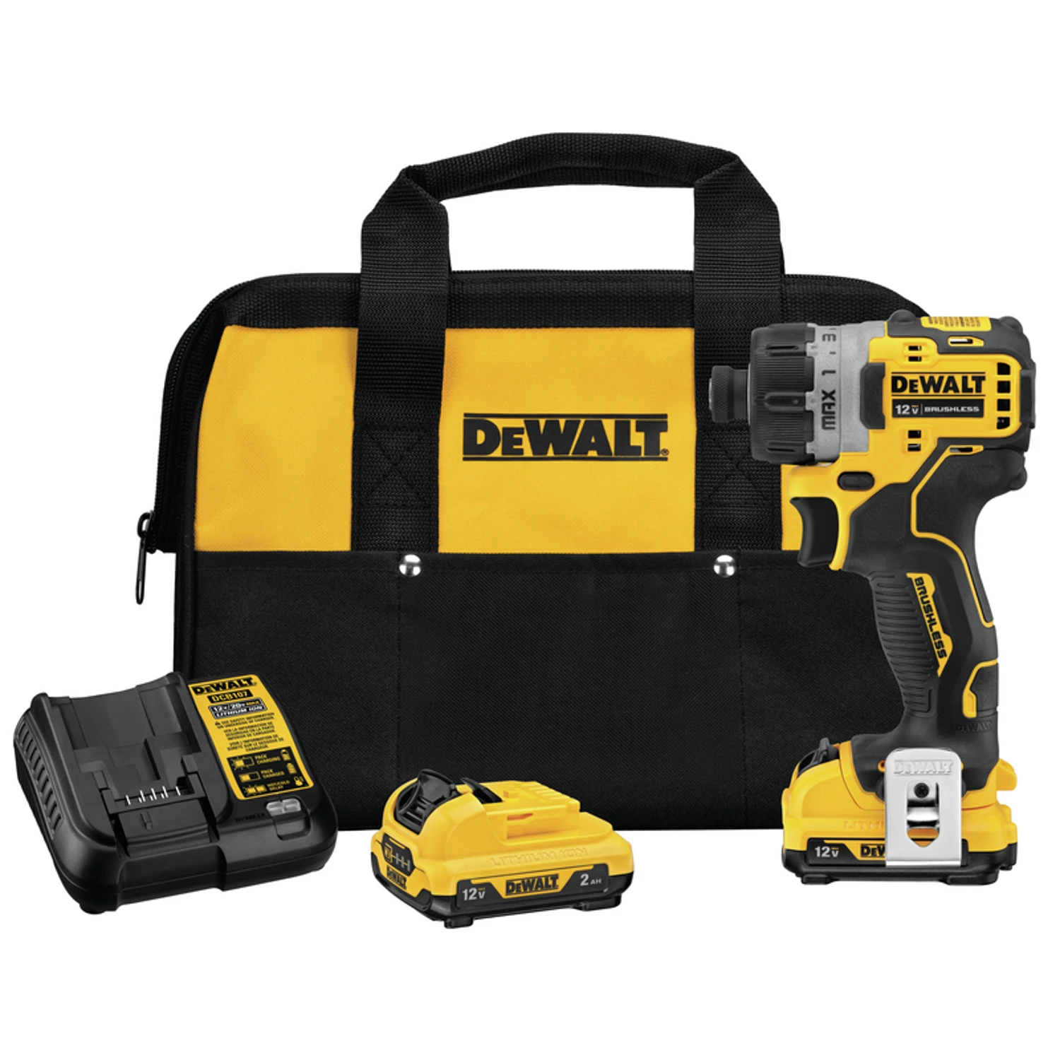 Dcf601f2 12v Max Extreme Brushless Cordless Screwdriver Kit With Battery