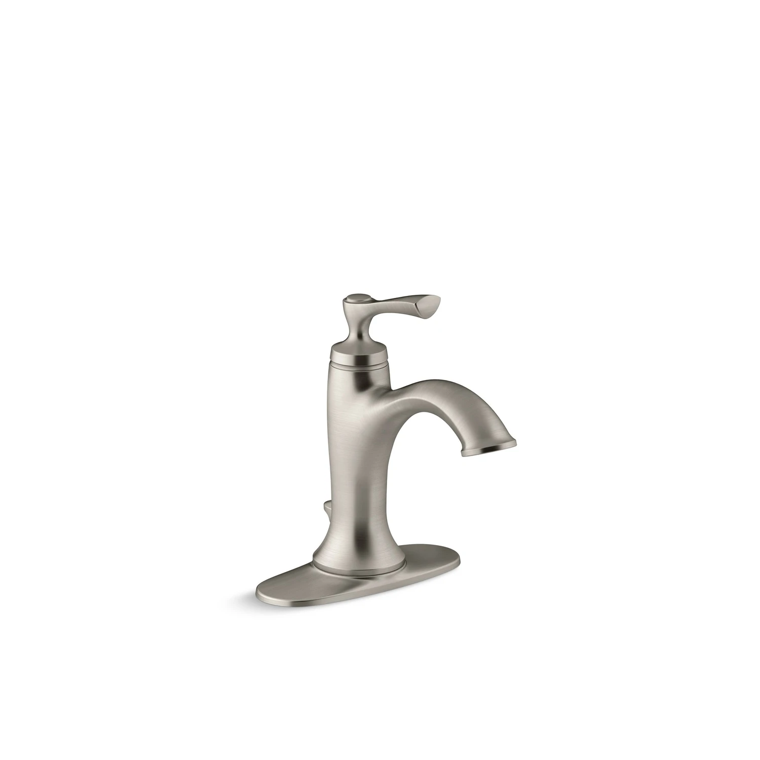 Elliston Brushed Nickel 1-handle 4 In. Centerset Bathroom Faucet With Pop-up Drain