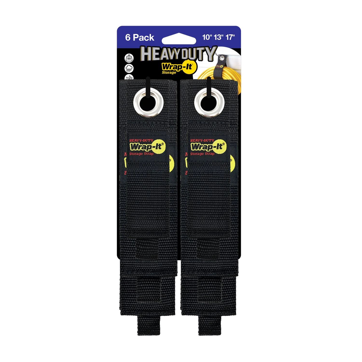 Heavy Duty Storage Straps, Assorted 6-Pk.
