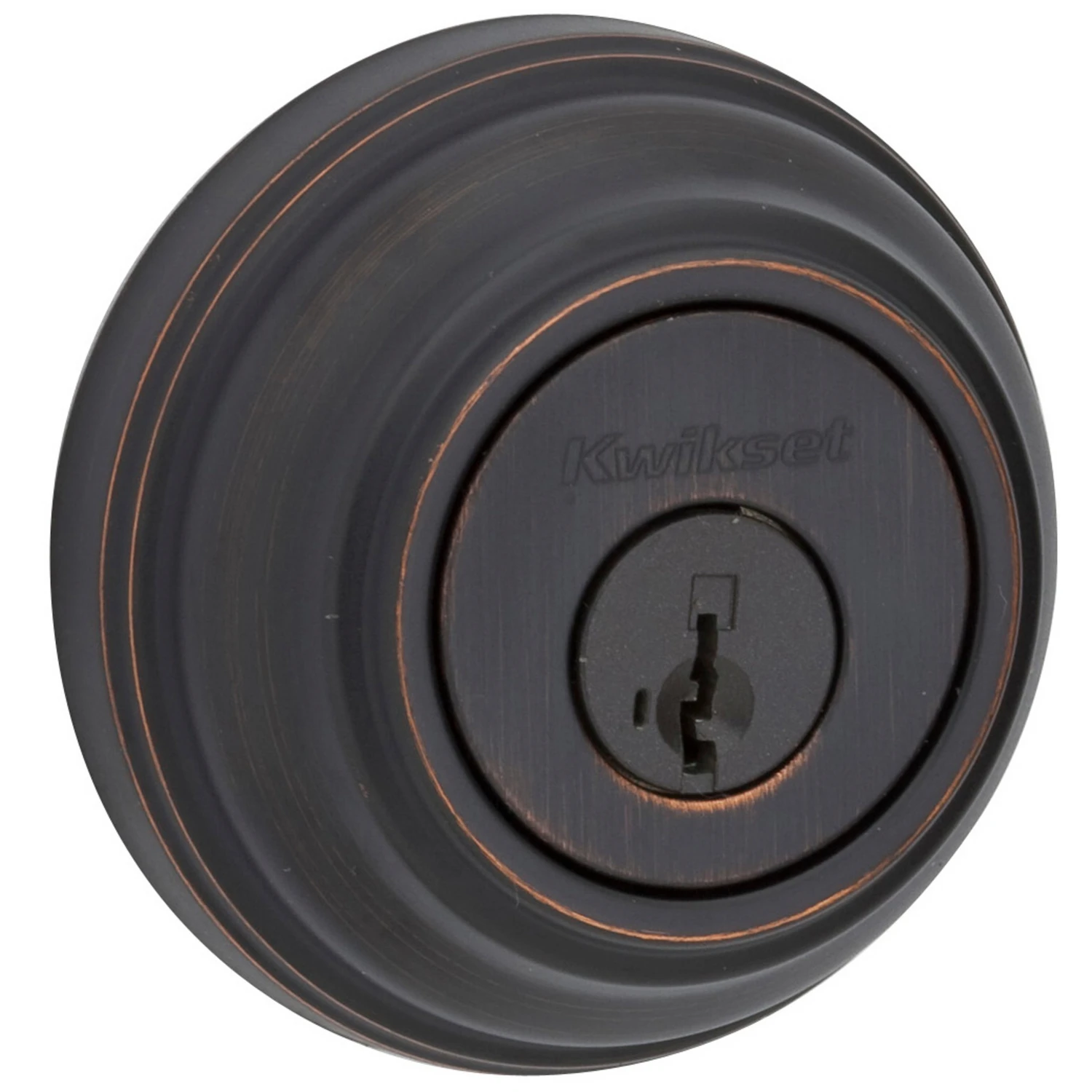 Signature Bronze Single Cylinder Deadbolt Lock