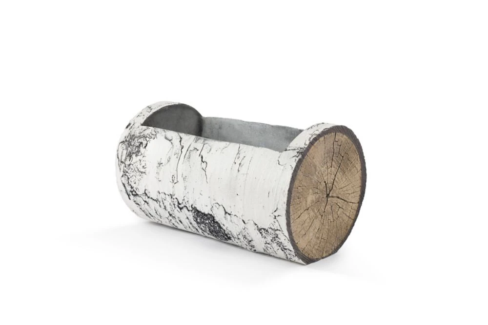 Horizontal Birch Planter - Large 16.5 Inch Rectangular Planter
