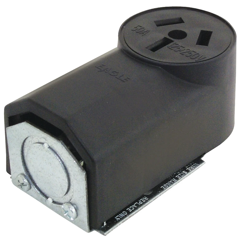 112 Power Receptacle, 3-pole, 125/250 V, 50 A, Nema 10-50r