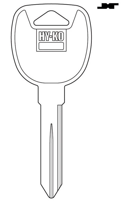 Hy-Ko Automotive Key Blank Double sided For General Motors