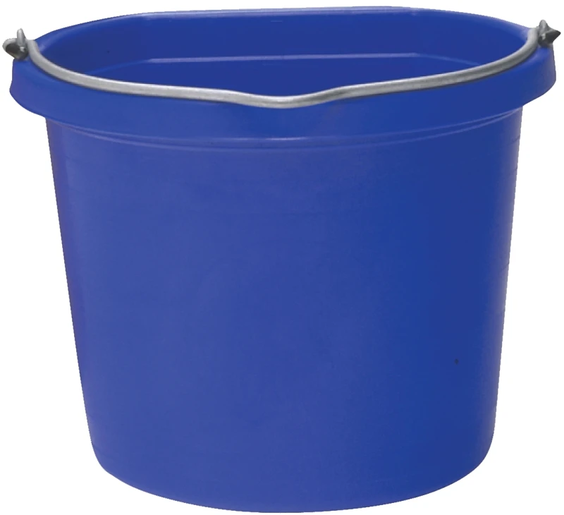 1302040 Heavy-duty Flat Back Bucket, 20 Quart, Blue