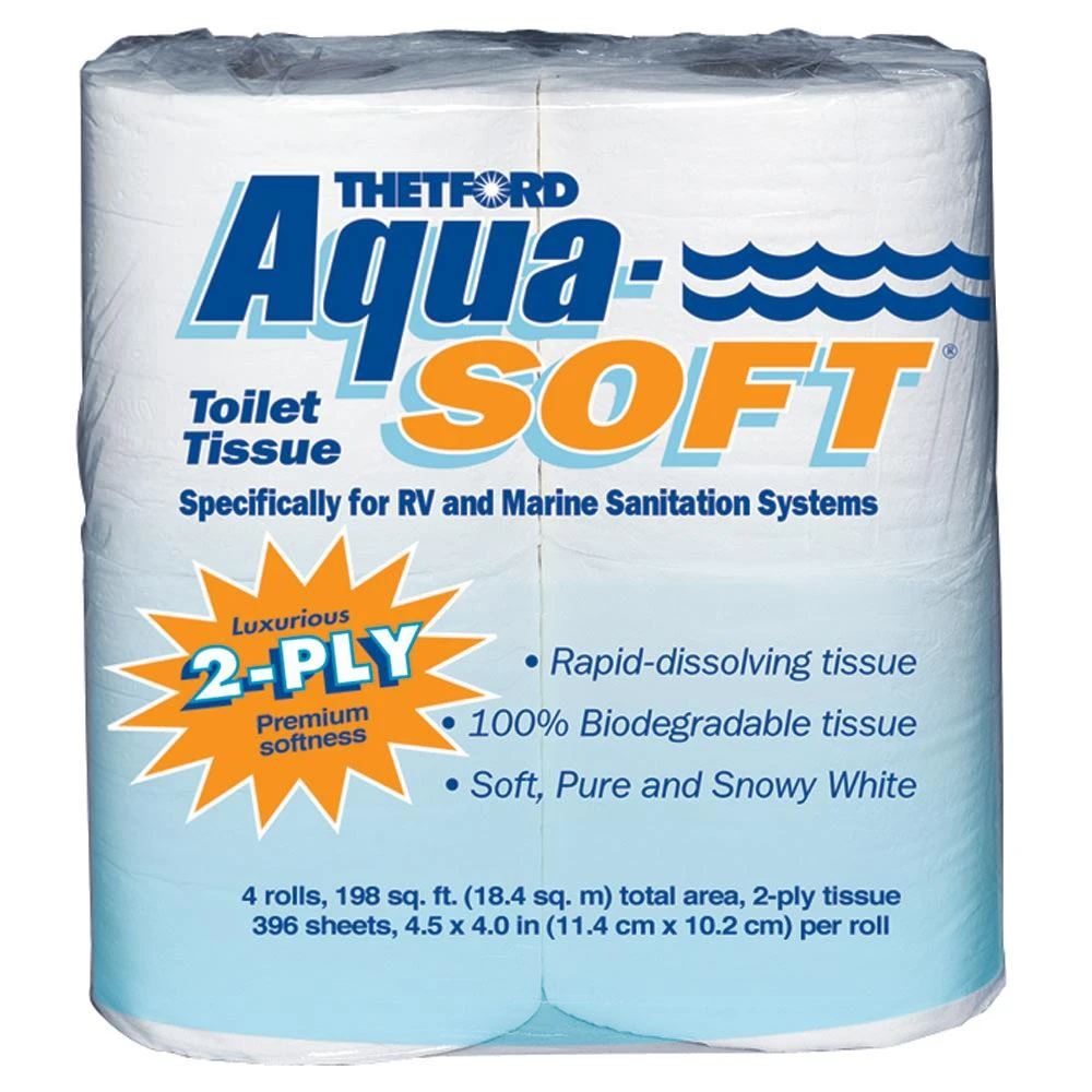 Aqua-Soft 2-Ply Toilet Tissue (4-Pack)