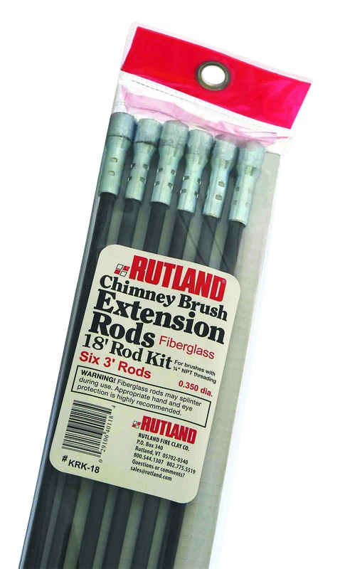 18 Ft. Fiberglass Chimney Rod Kit - Model Krk-18 For Efficient Cleaning