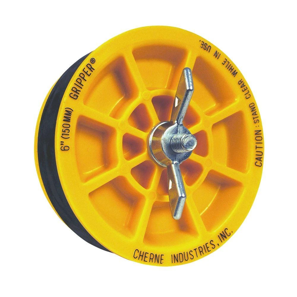 6 Inch Gripper Mechanical Pipe Plug, Model 270261, Durable Abs Plastic
