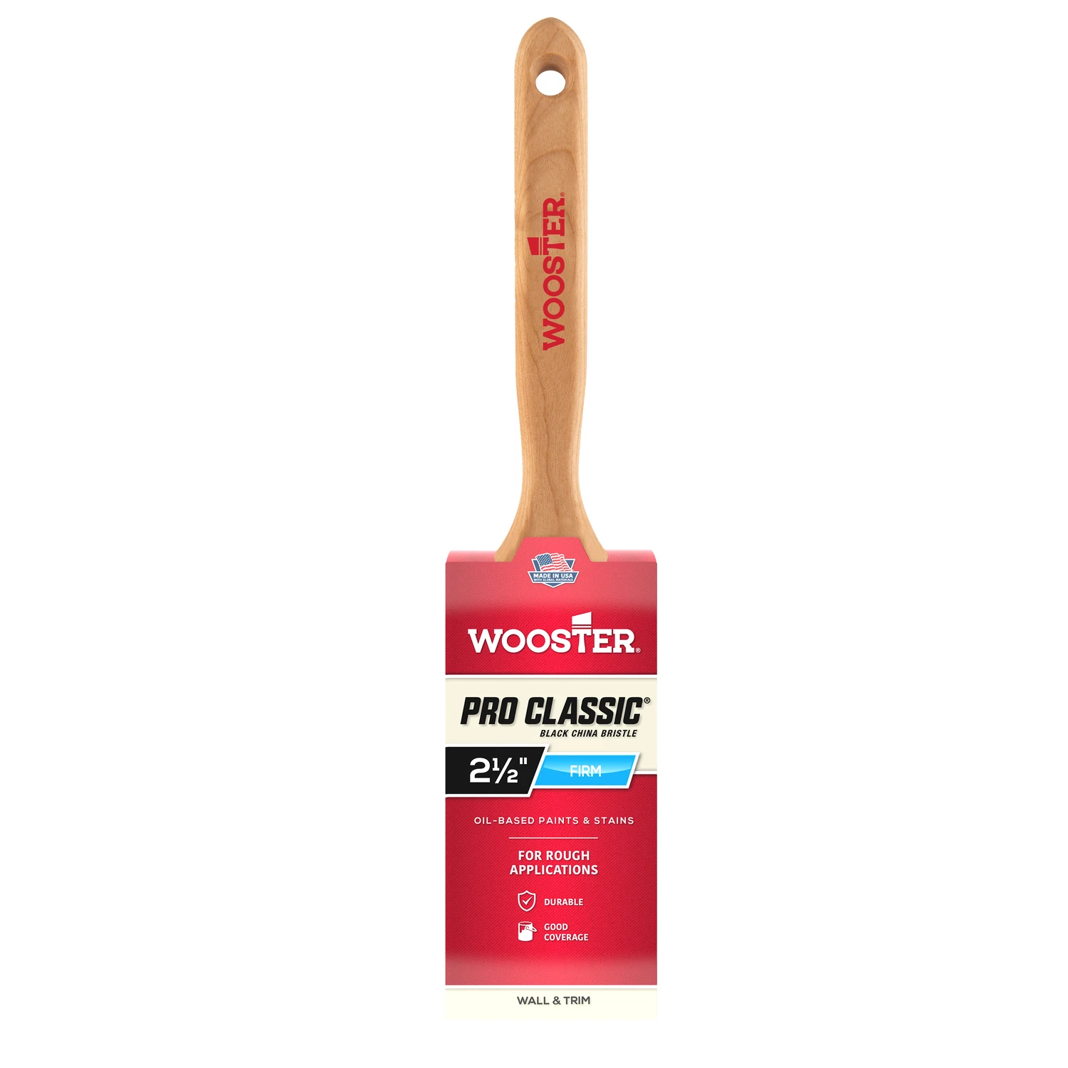 Cutter 2-1/2 In. Firm Flat Paint Brush - Professional Quality