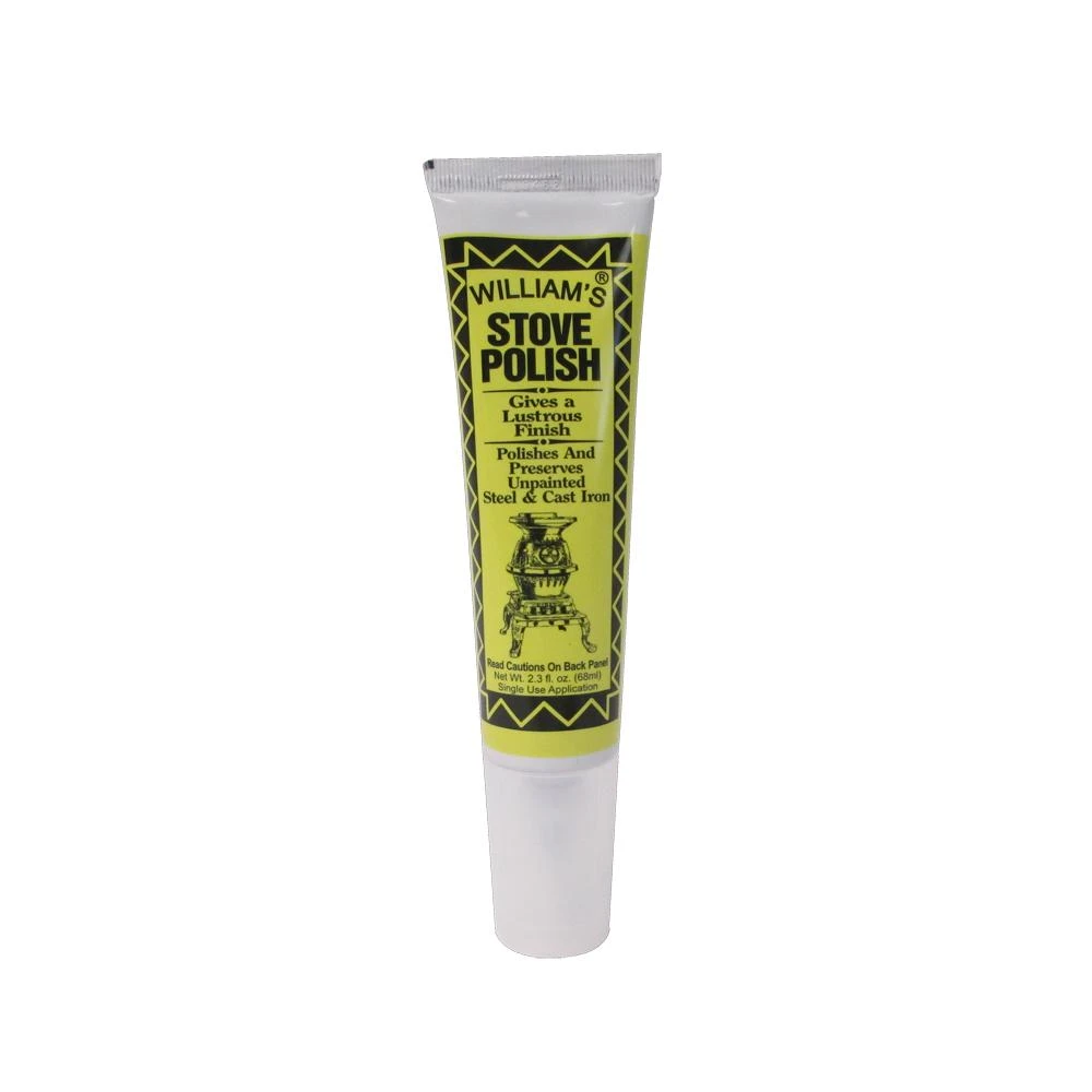 2.3 Oz. Rutland William's Stove Polish Paste Tube For Cast Iron And Steel