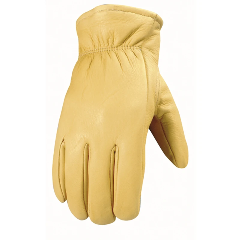 Wells Lamont Men's Deerskin Cold Weather Work Gloves Gold XL 1 pk