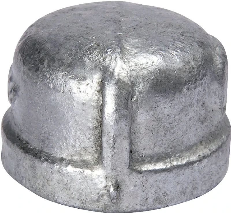 3 In. Threaded Malleable Iron Pipe Cap, 300 Psi Pressure Rating