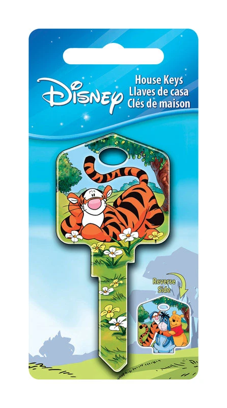 HILLMAN Disney Tigger Bounce House Key Blank 66/97 KW1/KW10 Single For Kwikset and Titan Locks