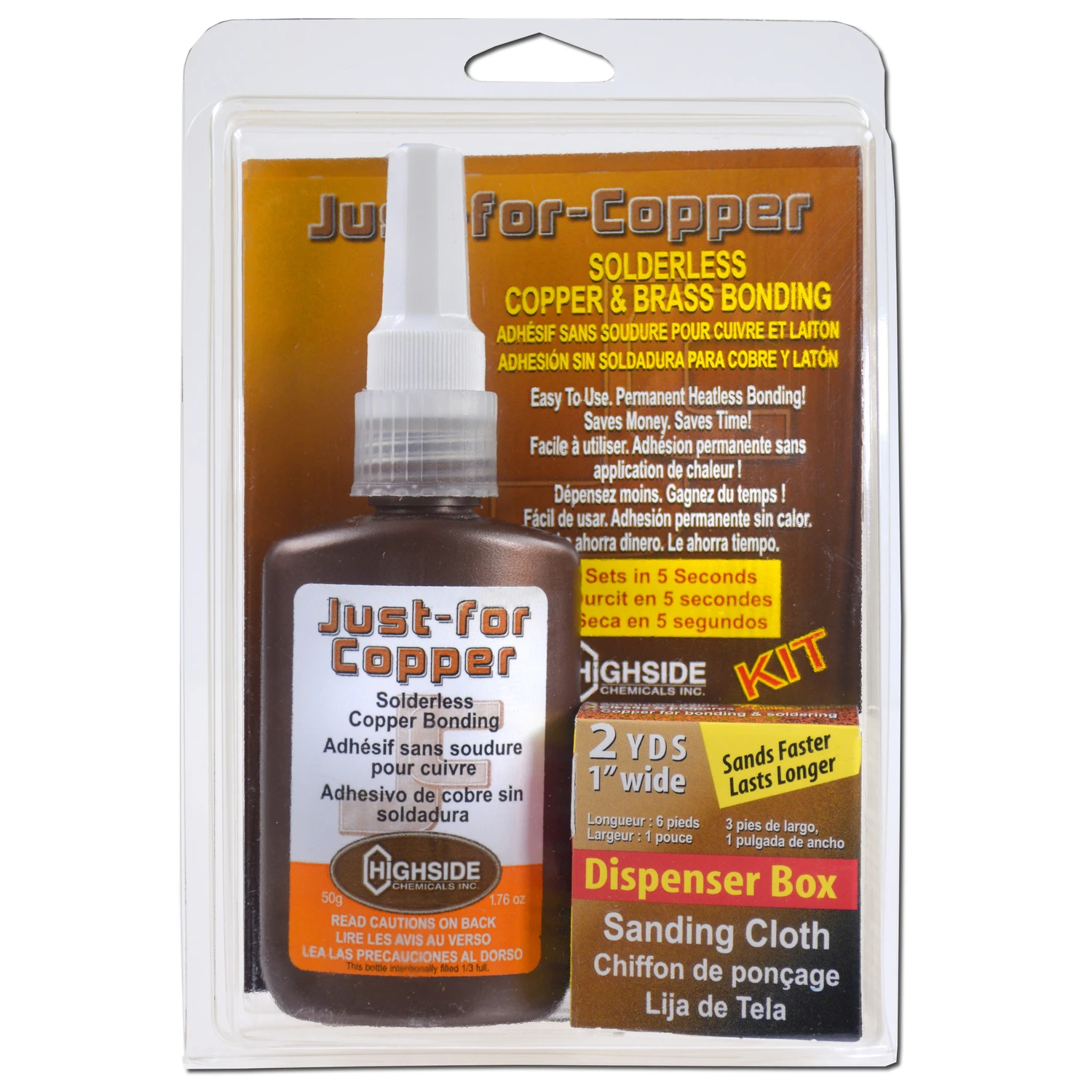 Just For Copper 5-3/8 In. L X 8-1/2 In. W Copper And Brass Bonding Kit