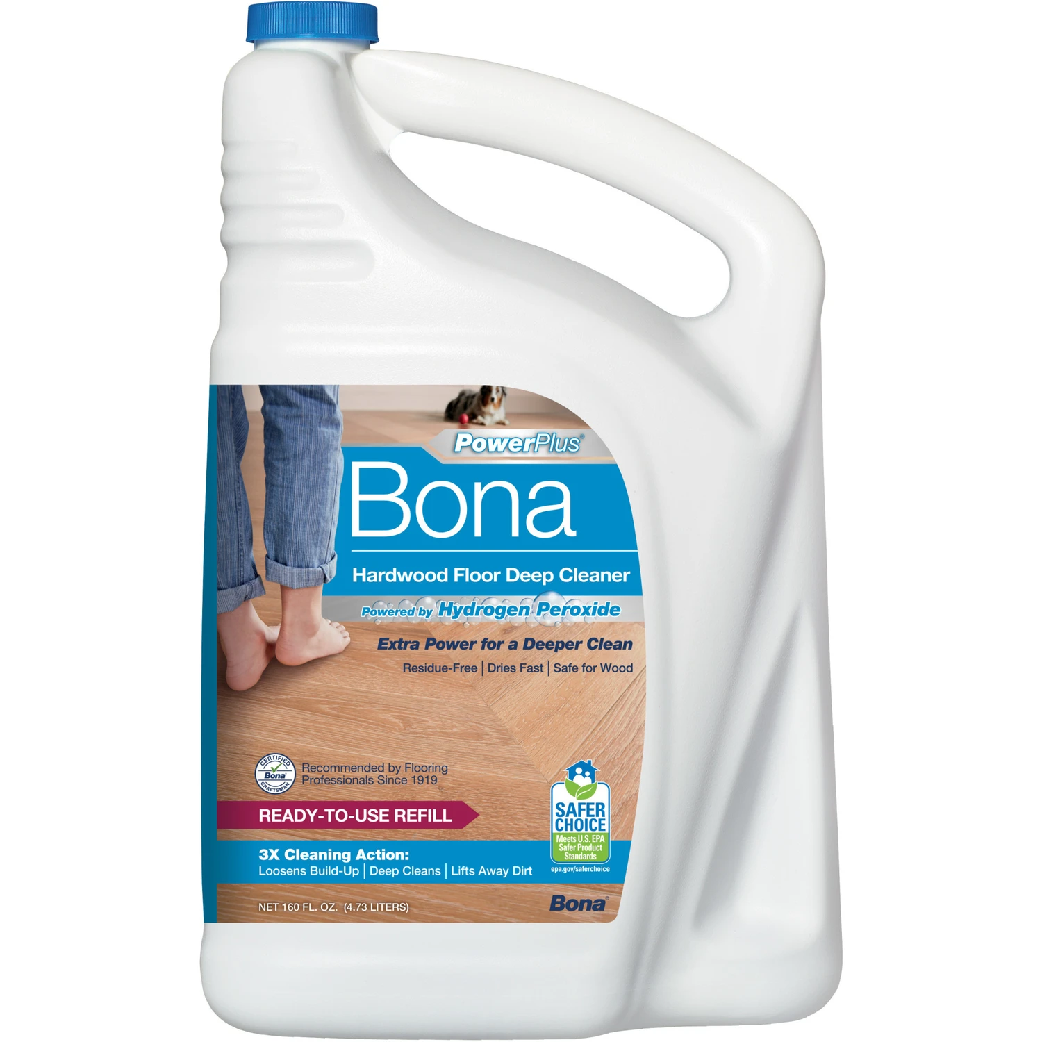 Powerplus 160 Oz. Ready-to-use Hardwood Floor Cleaner Refill, Unscented