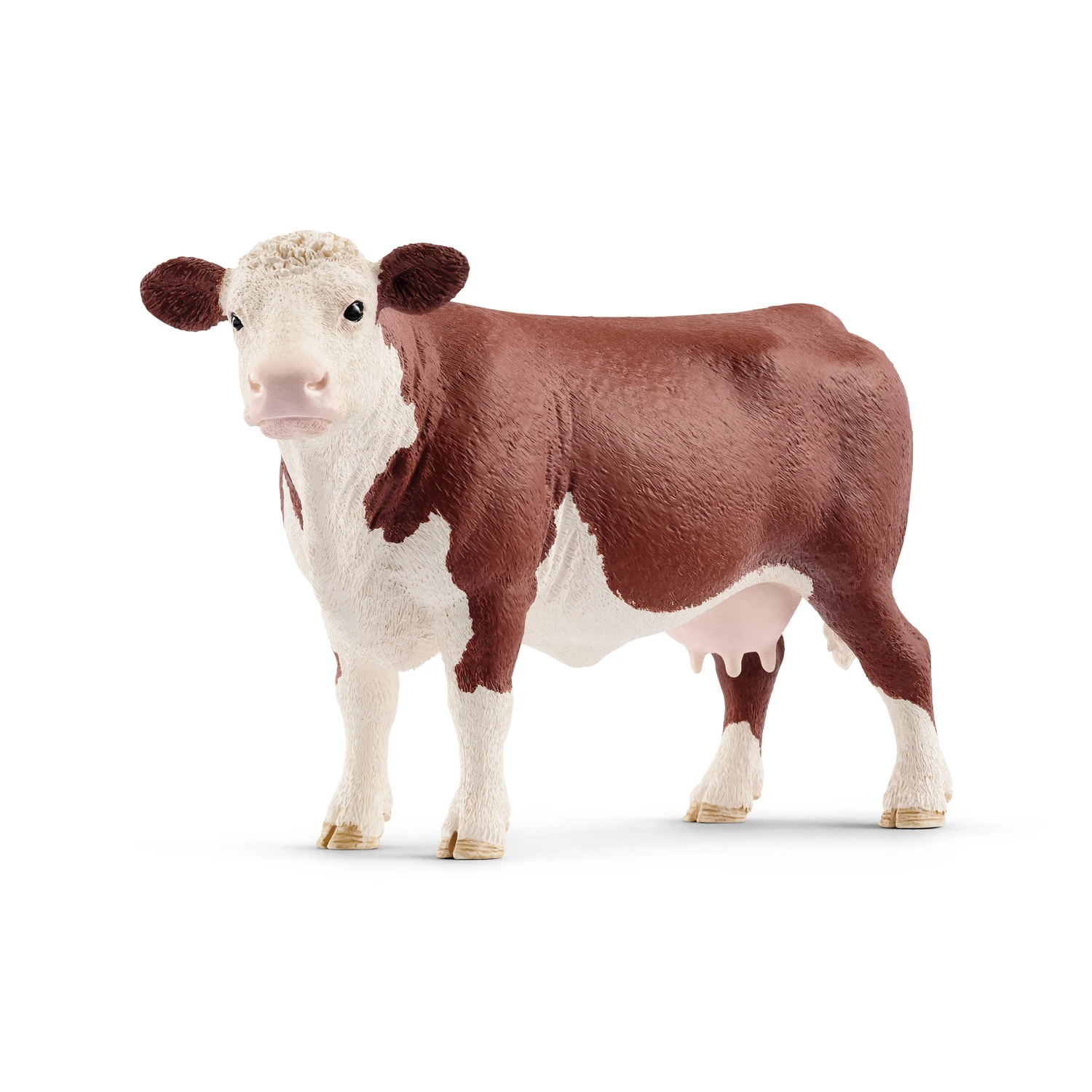Farm World Hereford Cow Toy Figurine, Brown/white, 5.43 X 1.6 X 3.1 In.