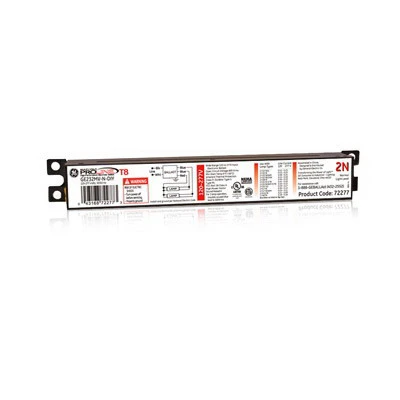 Ge232mv-n-diy Electronic Ballast For 1 Or 2 F32t8 Lamps, Multi-volt, 4-pack