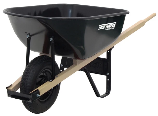 WHEELBARROW 6CF GRY STL