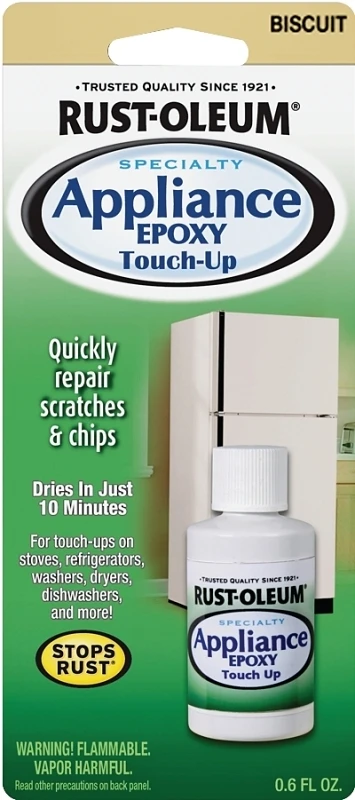 203002 Appliance Touch Up Paint, Biscuit, 0.6 Oz Bottle With Brush