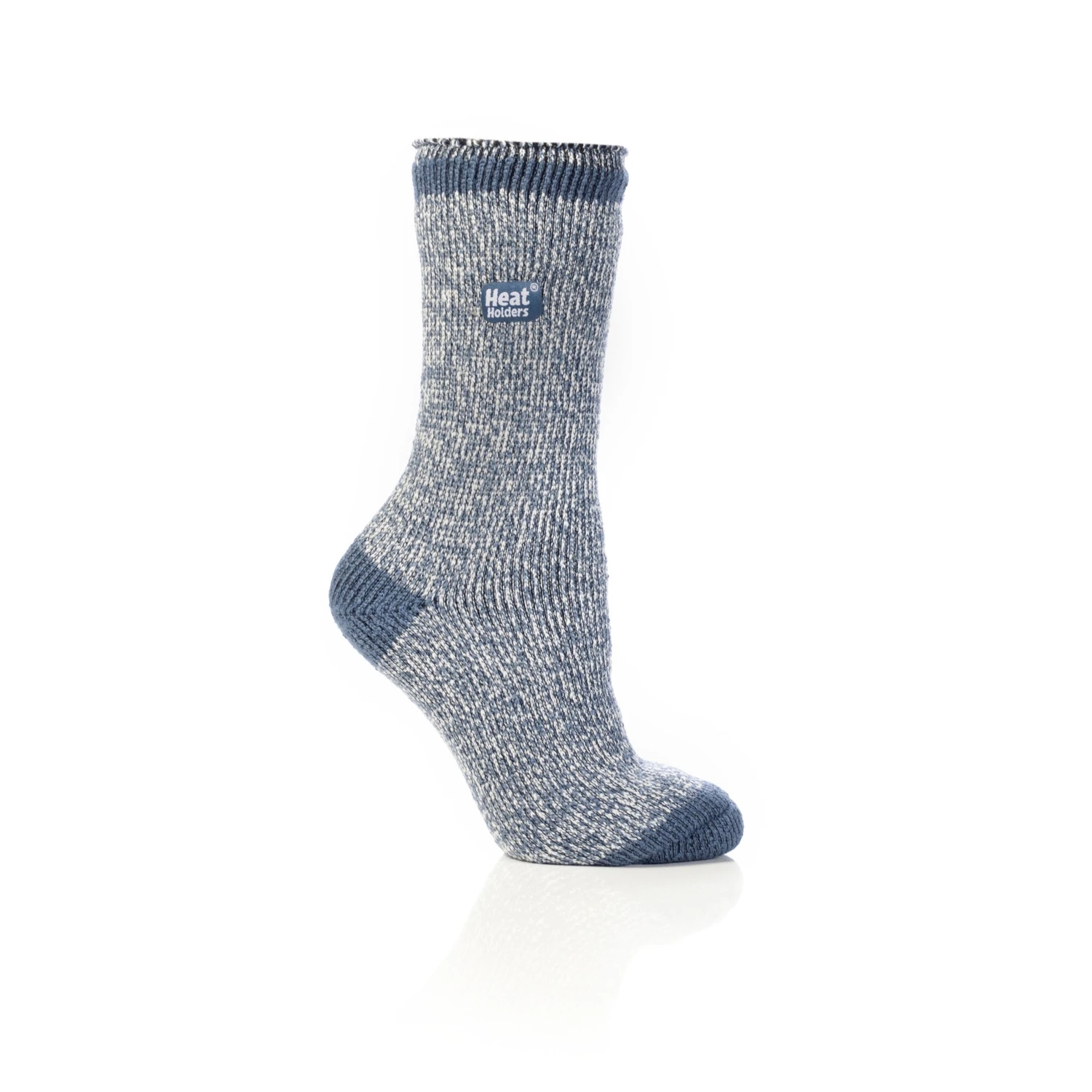Twist Yarn Sock Denim/Cream