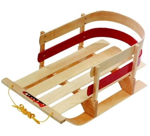 B40 Wooden Pull Sleigh For Children, 29.5in, Ages 18 Months To 4 Years